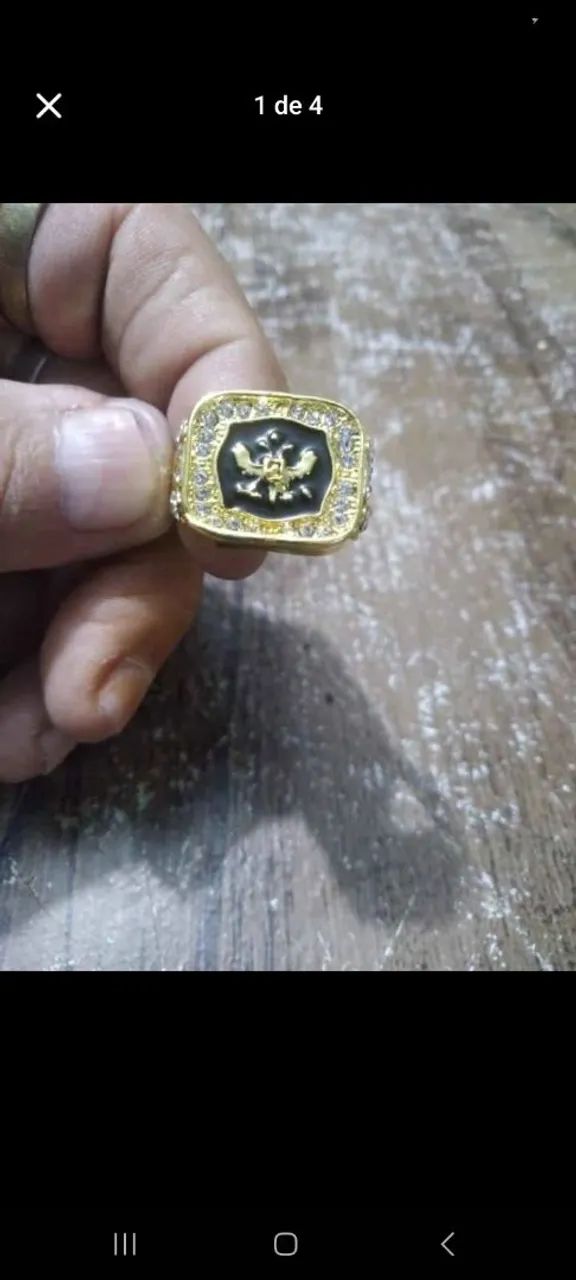 Anel masculino dourado*novo*!