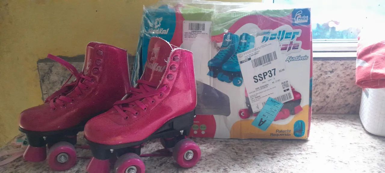 Patins Roller Skate Ajustável Infantil Feminino