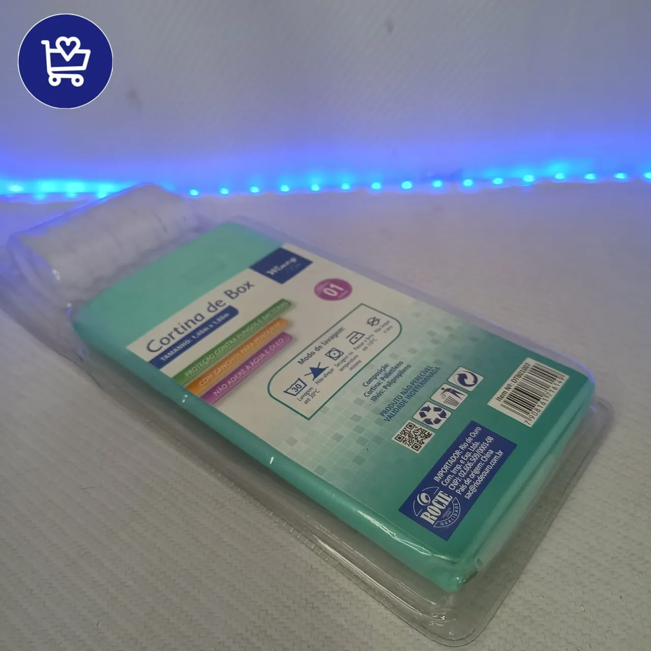 Cortina de Box para Banheiro - Proteção contra Fungos e Bactérias