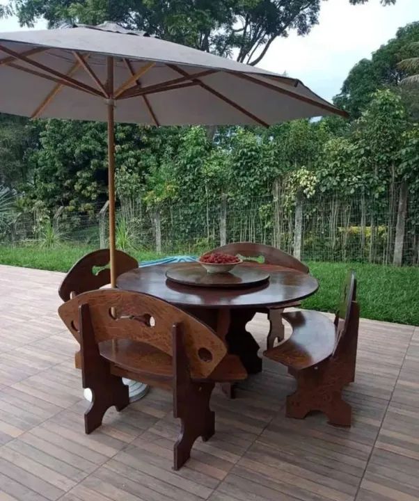 Mesa de Jantar Branca Moderna com Cadeiras - Foto 5