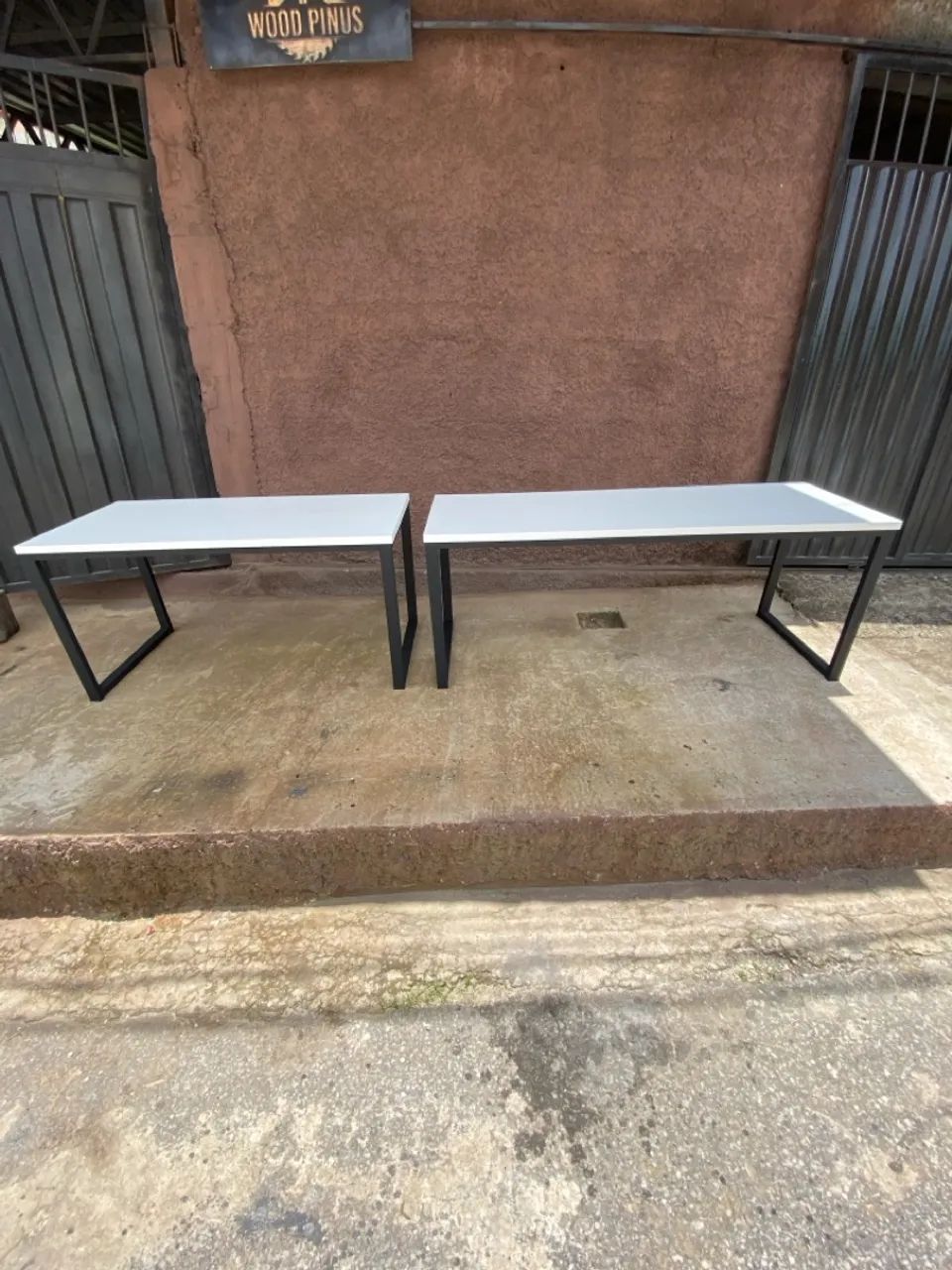 Mesa estilo industrial, mdf com espessura de 30 mm - Foto 3