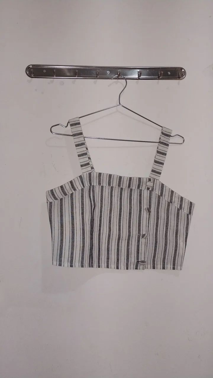 Cropped listrado