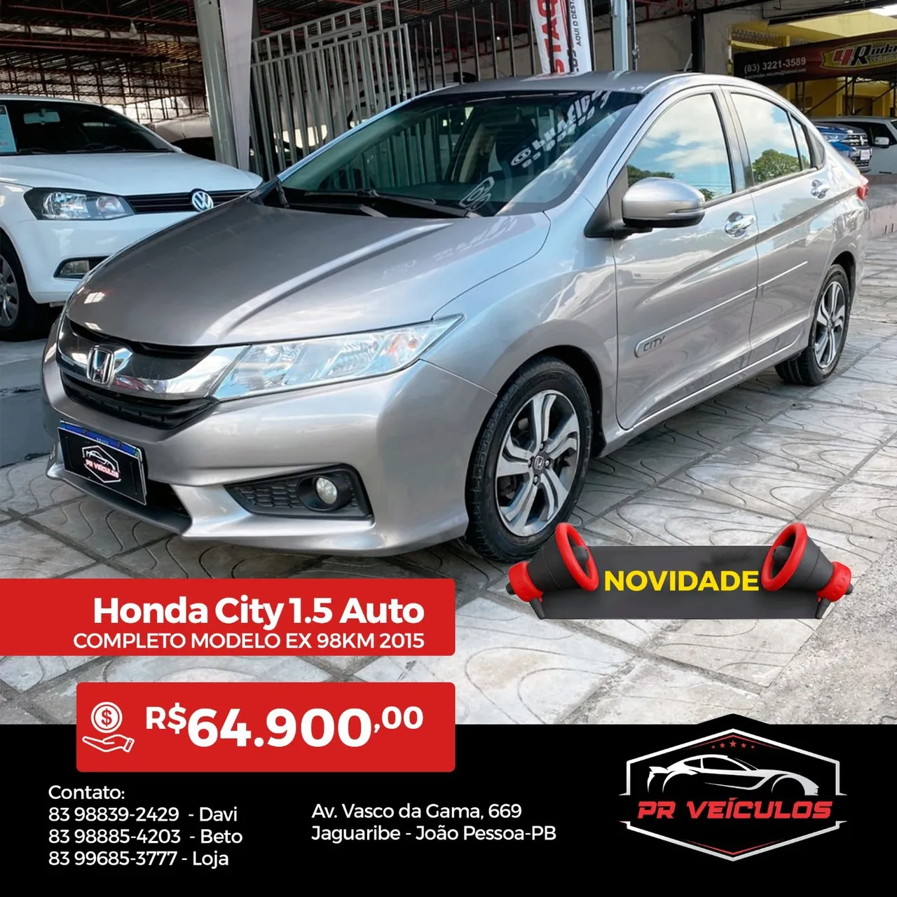 Honda City 1.5 2015 Automático Completo.