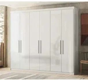 Guarda Roupa Casal 6 Portas e 4 Gavetas  100% MDF
