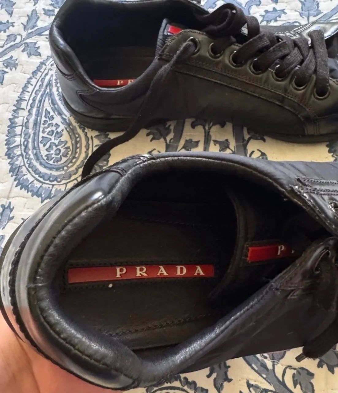 TÊNIS PRADA ORIGINAL EM COURO 