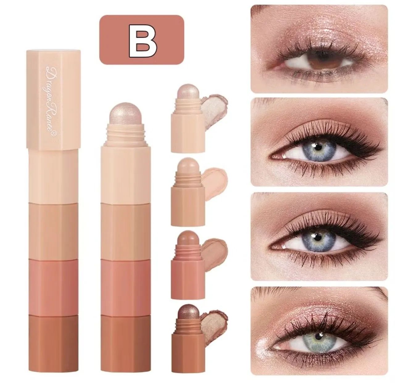 Realce sus olhos sombras e esfuminho