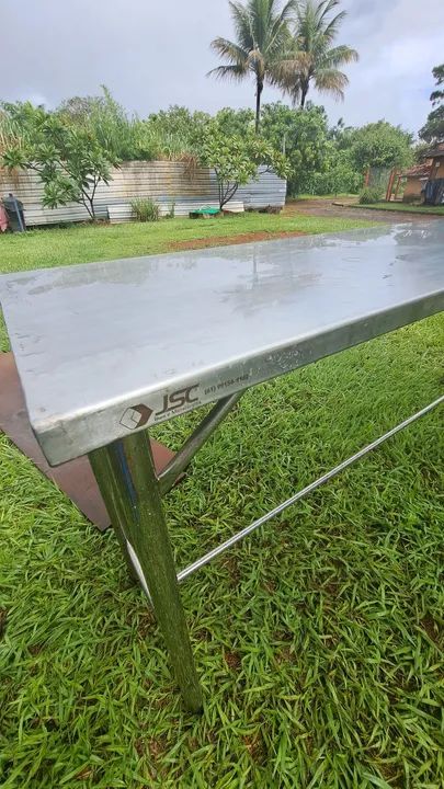 Mesa de aço inox para cozinha - Foto 3