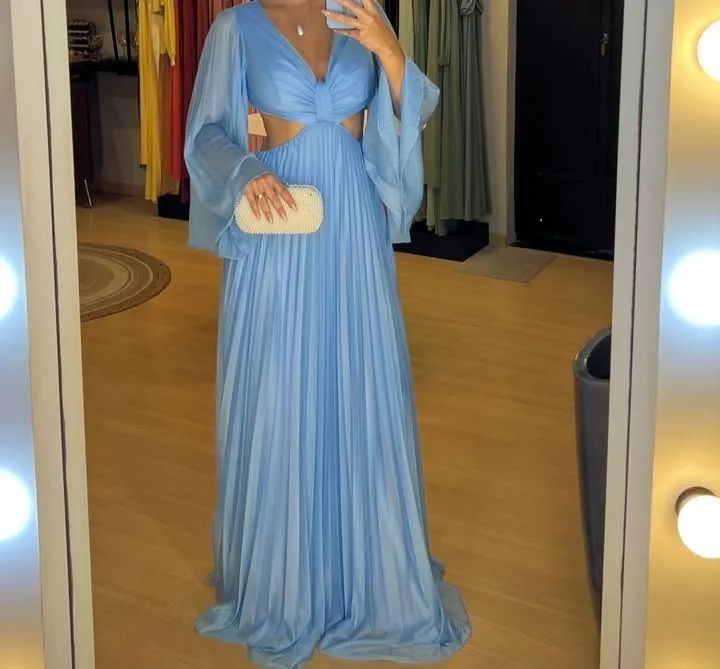 Vestido festa azul serenity  - Foto 5