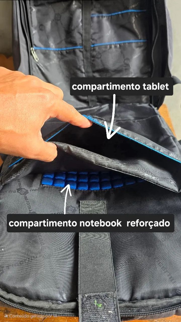 Mochila Premium Resistente à Água em bom estado - Foto 3