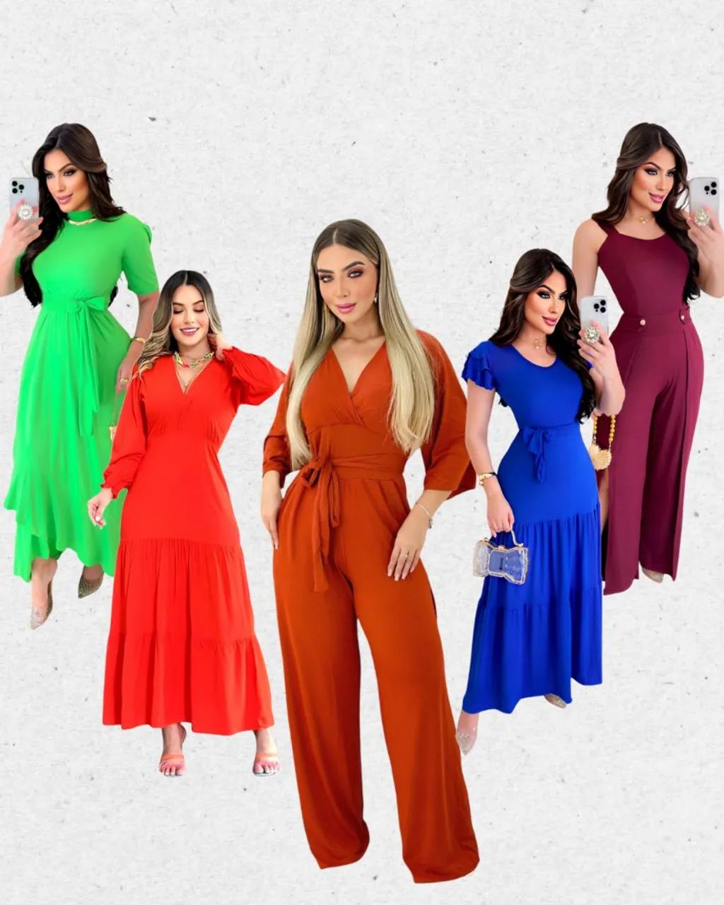 Lindos vestidos e macacão para diversas ocasiões (Solicite nosso catálogo) 