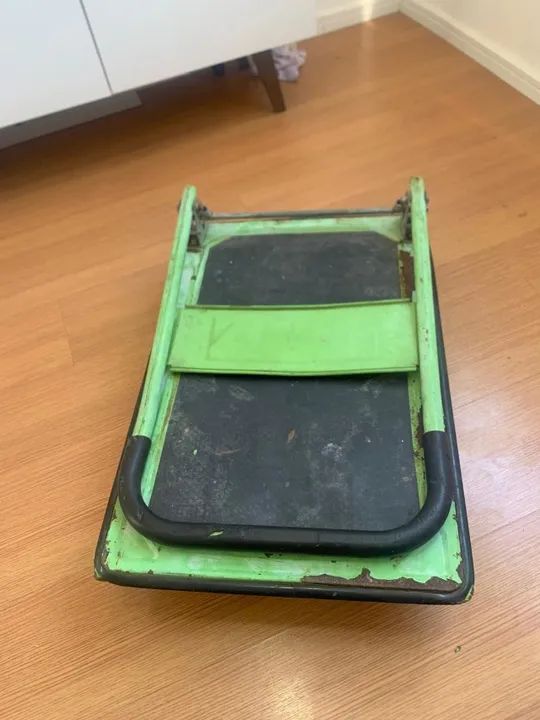 Carrinho De Carga Plataforma Dobrável Até 150kg Cor Verde E Preto - Foto 3