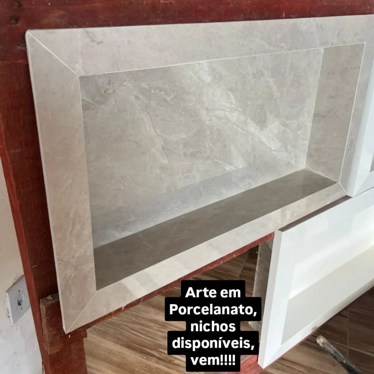 Nichos banheiro box embutir porcelanato  - Foto 2