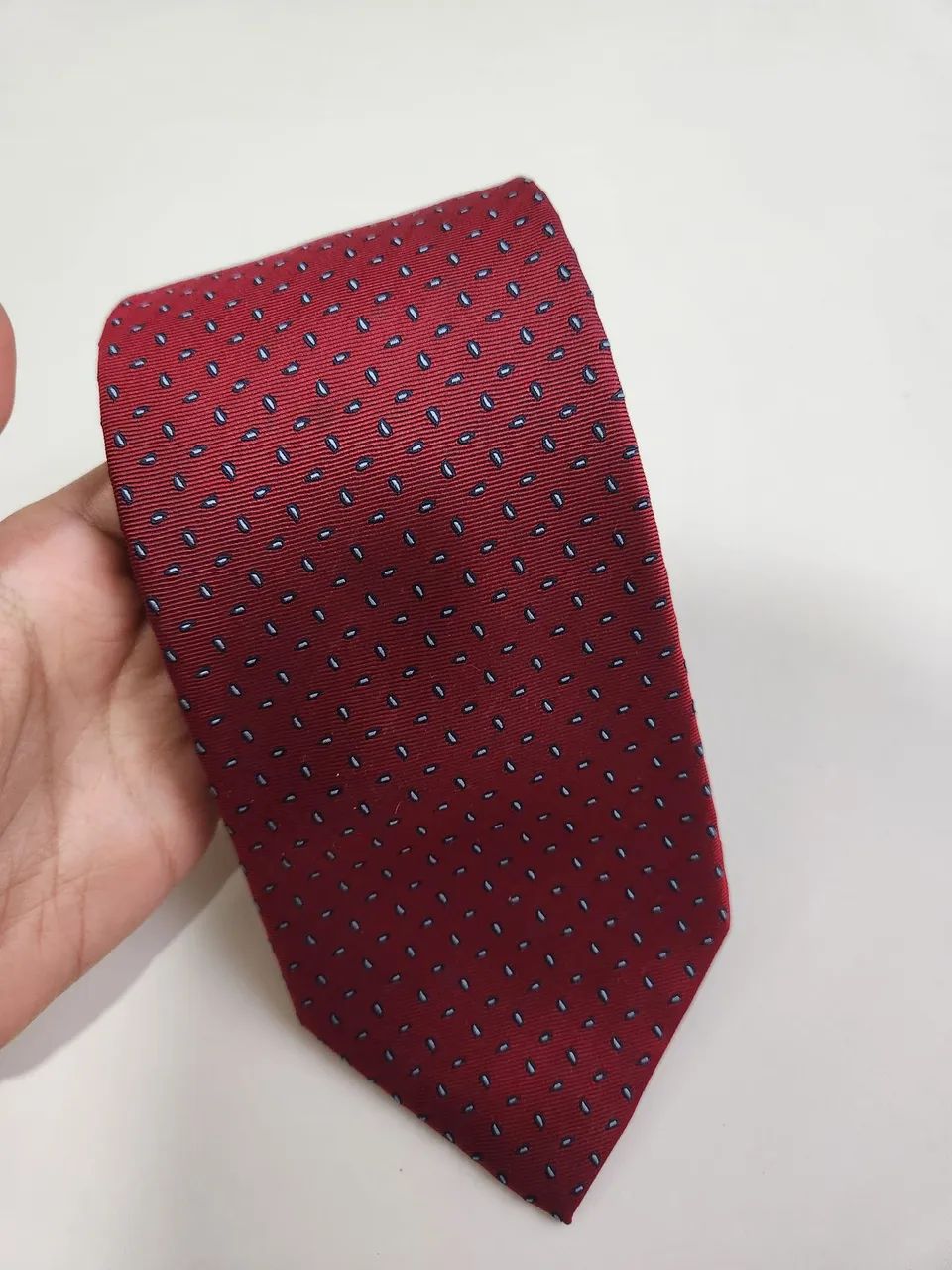 Gravata Vermelha de seda Alberto Gentleman  - Foto 5