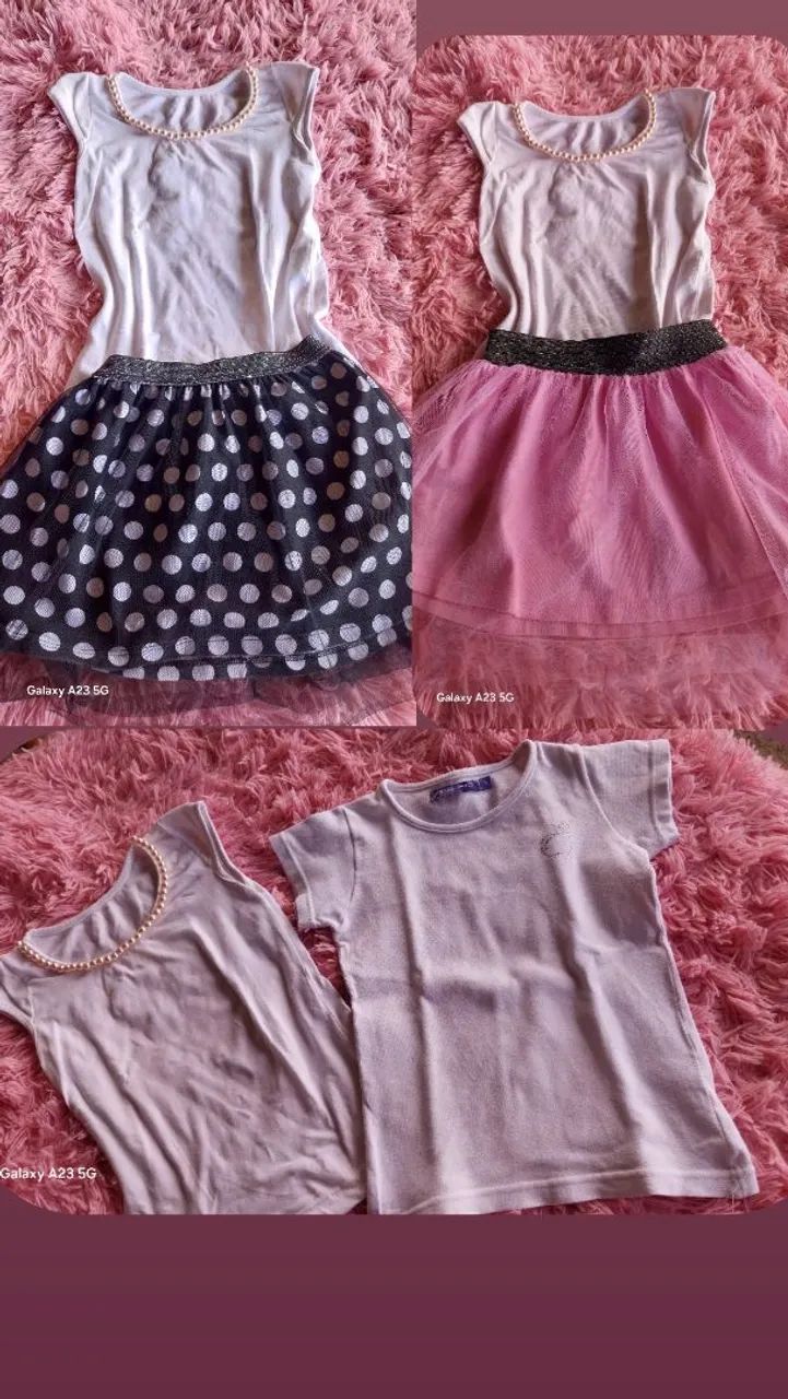 Lotinho menina peças variando  de 4 a 6 anos  - Foto 4