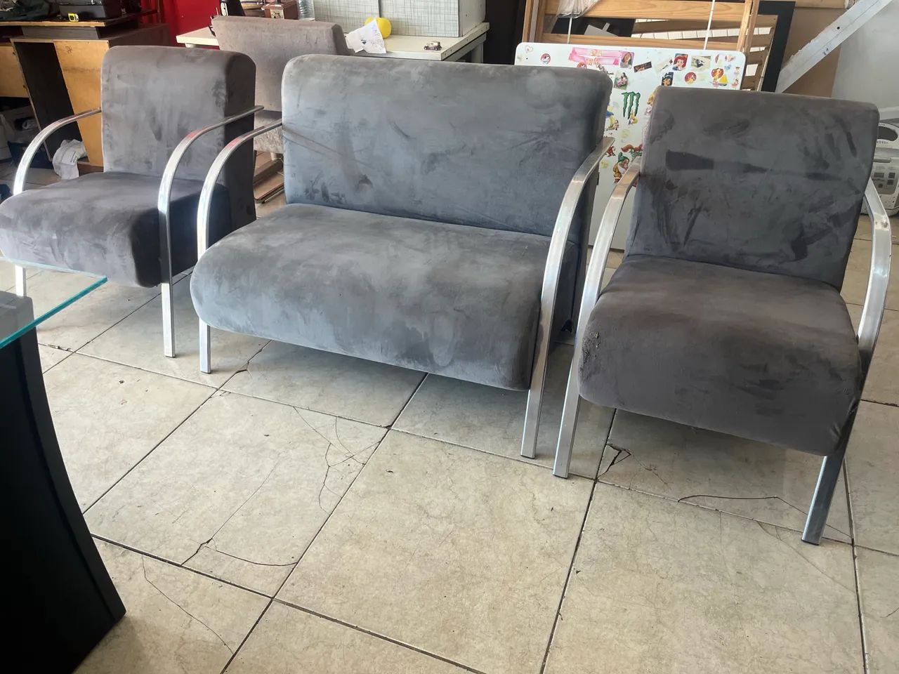 Jogo estofado poltronas 