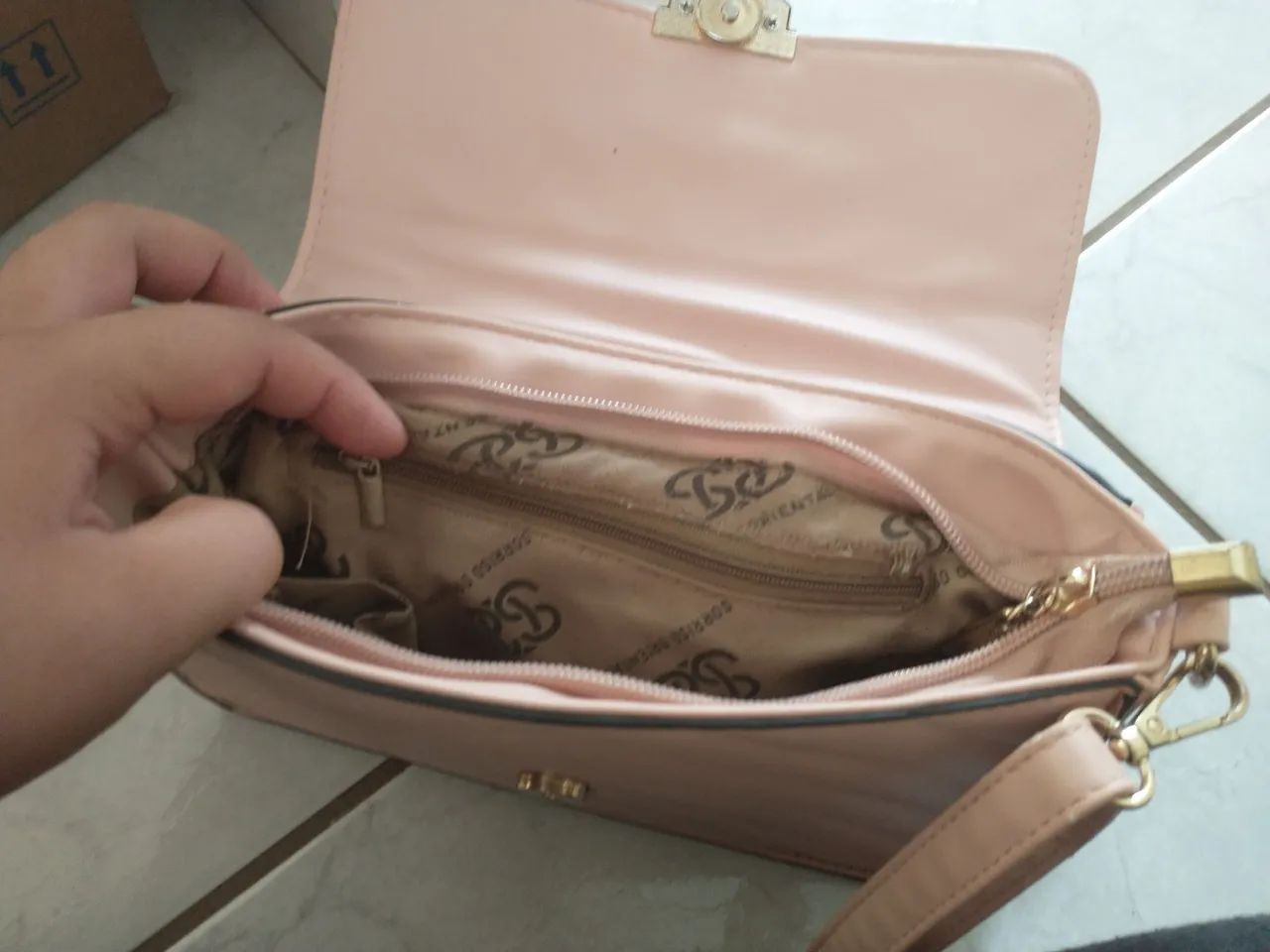 Bolsa de Ombro Rosa - Foto 3