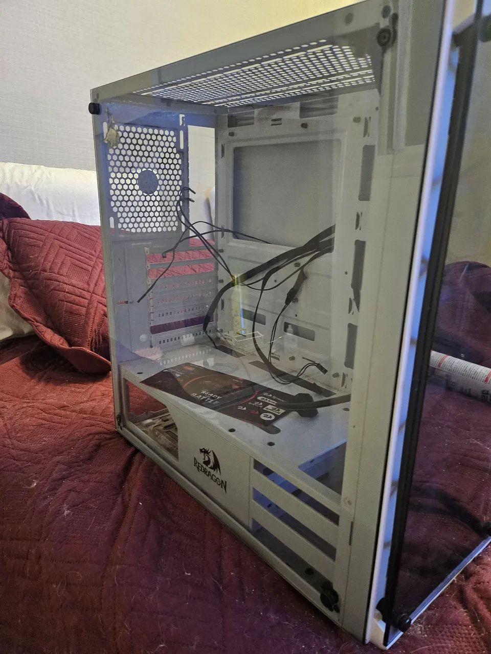 Gabinete Gamer Redragon Wheeljack Branco Vidro S/fan Gc-606w - Foto 3