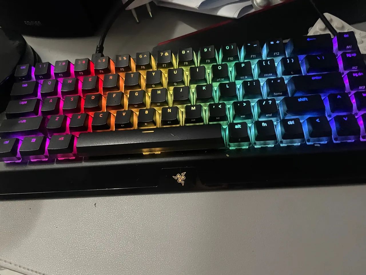 Teclado Mecânico  RAZER  wireless/ bluetooth Blackwidow V3 Mini Hyperspeed - Foto 2