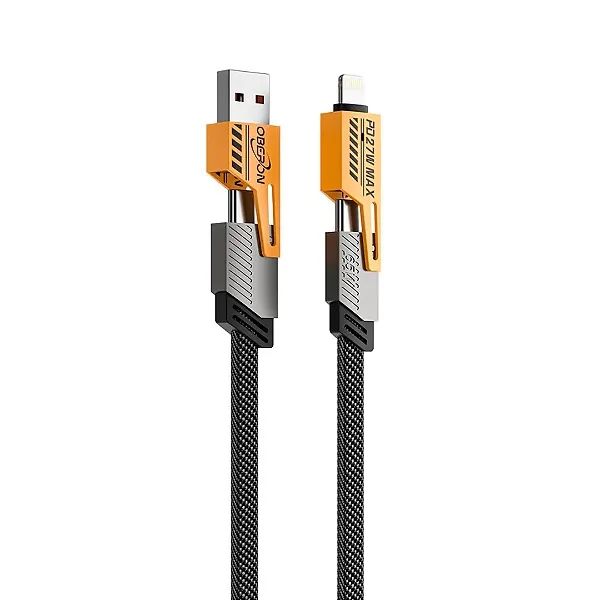 Cabo Carregador Para iPhone e Android Tipo C Super Turbo 65W com 1.2 Metros - Oberon  - Foto 4