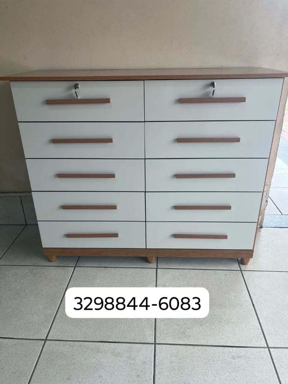 Cômoda 10 Gavetas Nova com chave na Promoção  - Foto 4