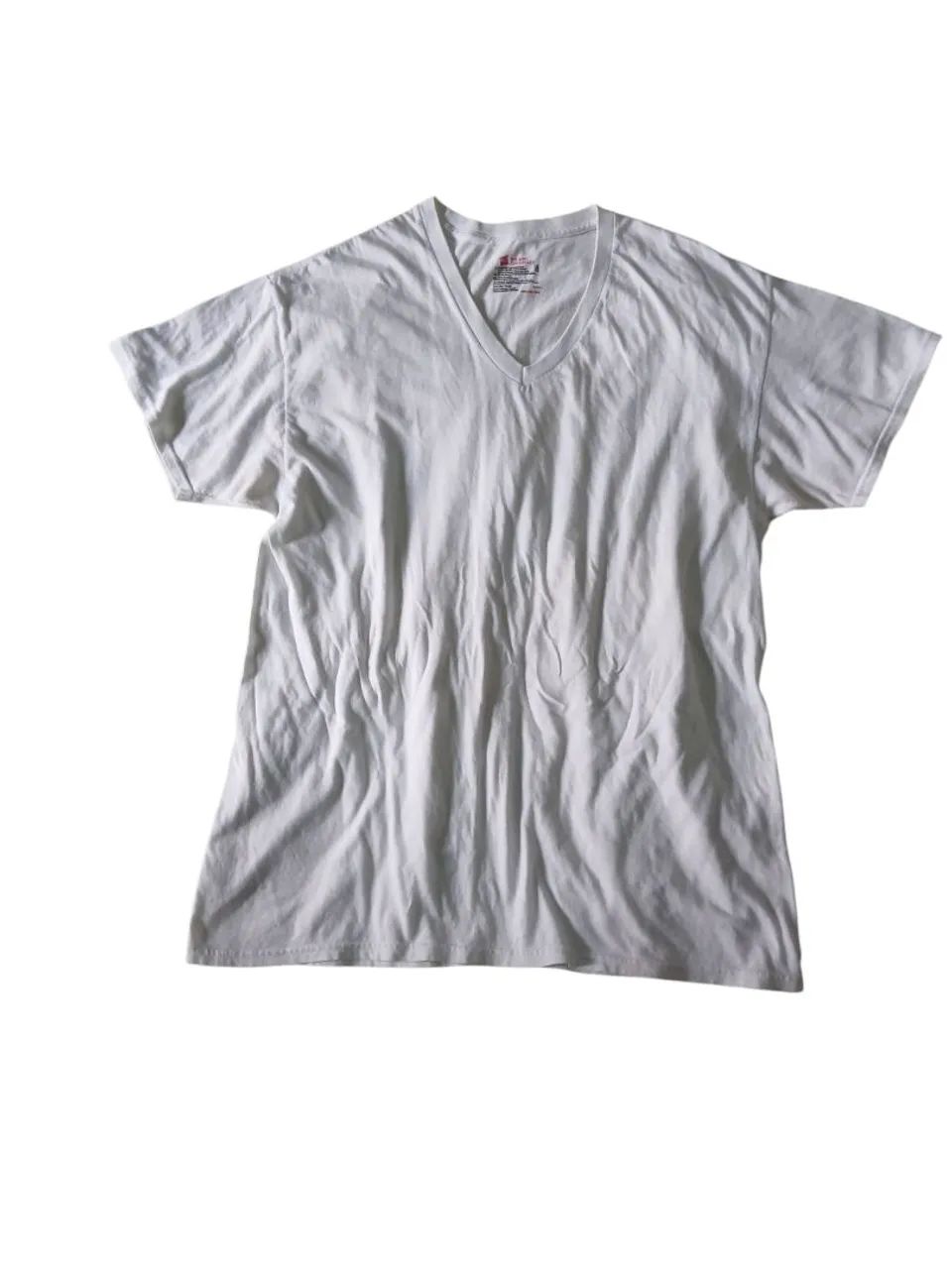 Camiseta  branca Hanes Confort - TAM G
