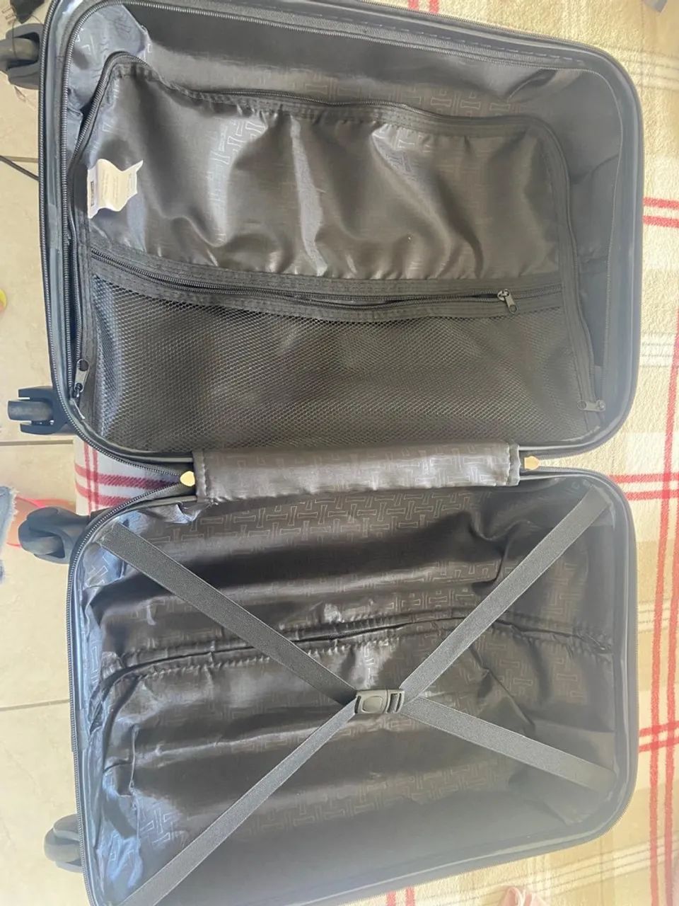 Mala de viagem preta espaçosa - Foto 4