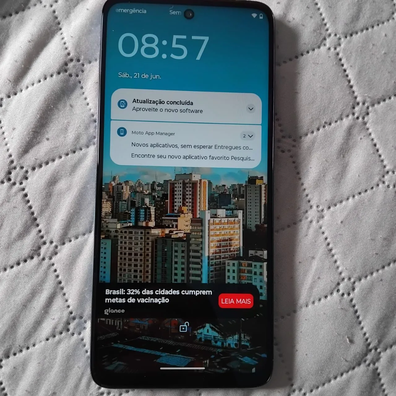 Celular novo na cx