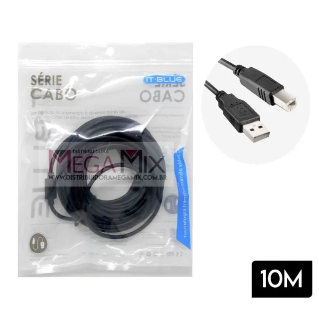 Cabo para Impressora 10m LE-902 - It-Blue 006743