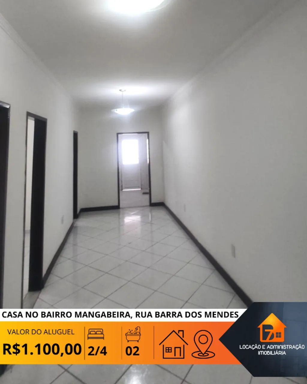 Casa 2/4 no bairro Mangabeira, rua Barra dos Mendes. - Foto 3