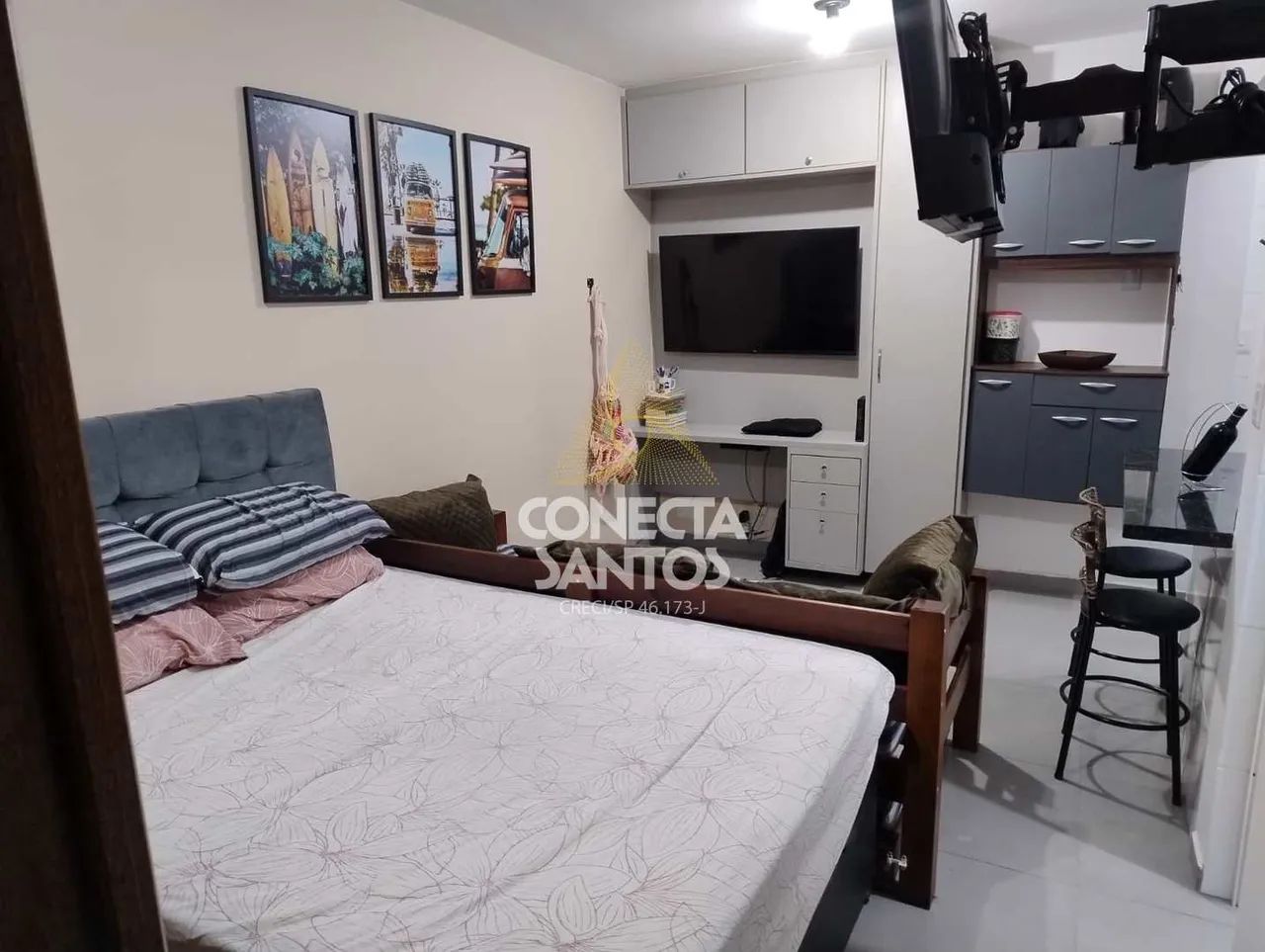 Kitnet Ponta da Praia, Santos R$ 308 mil Cod: 1575 - Foto 4