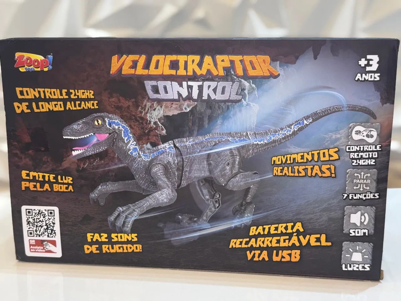 Velociraptor Control - Brinquedo Eletrônico
