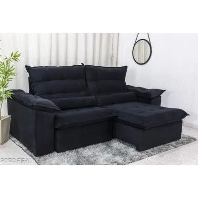 Sofá Retrátil Reclinável Emanuelly 2.30m rf432