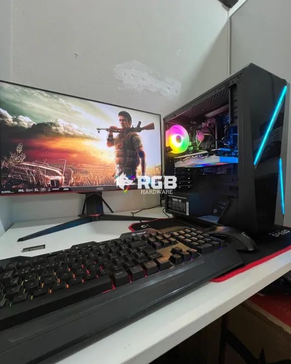 PC Gamer COMPLETO intel core i5 +  RX580 + 1 ano de garantia e em até 12x