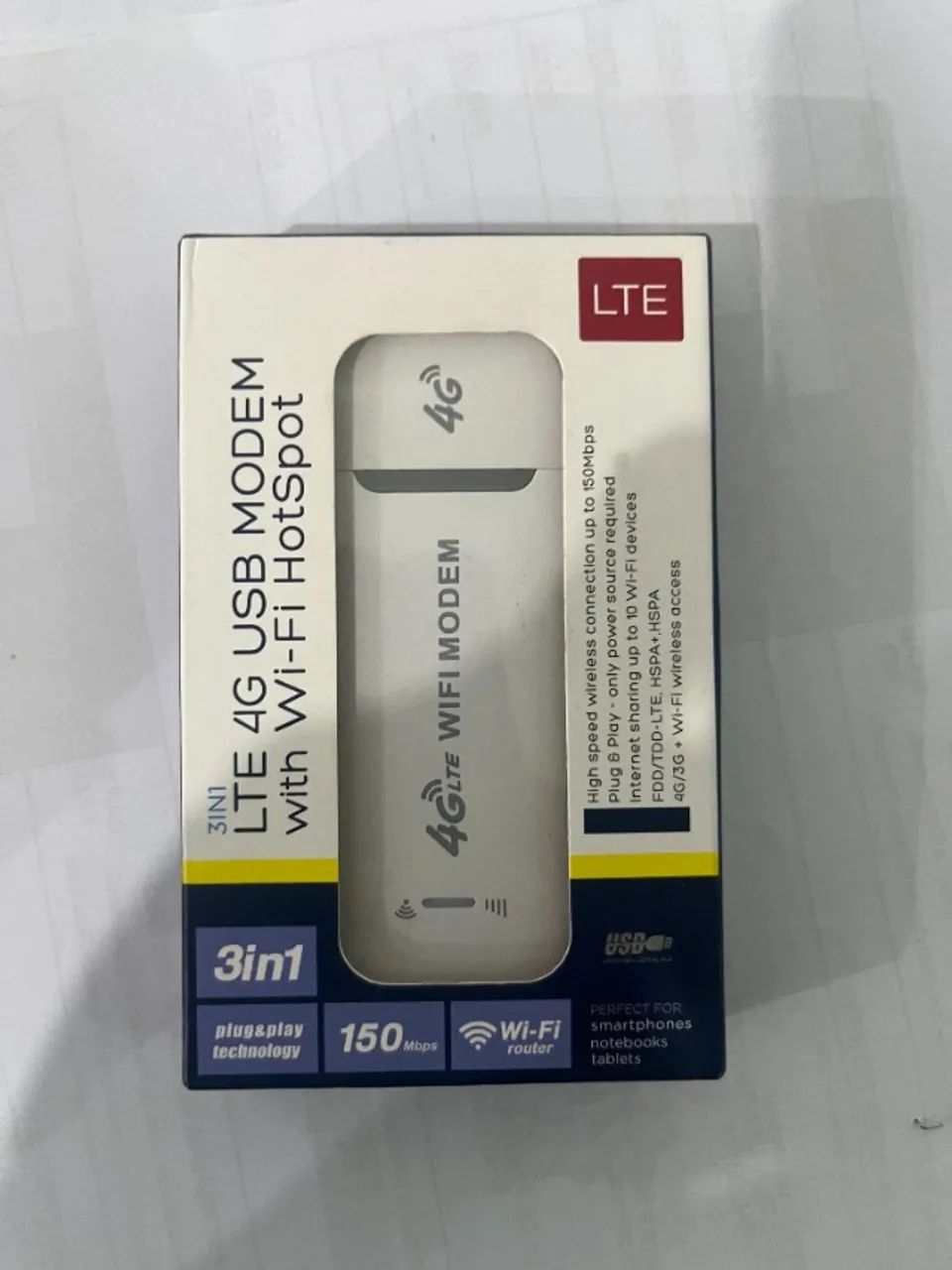 Modem 4G Wi-Fi LTE  na Caixa