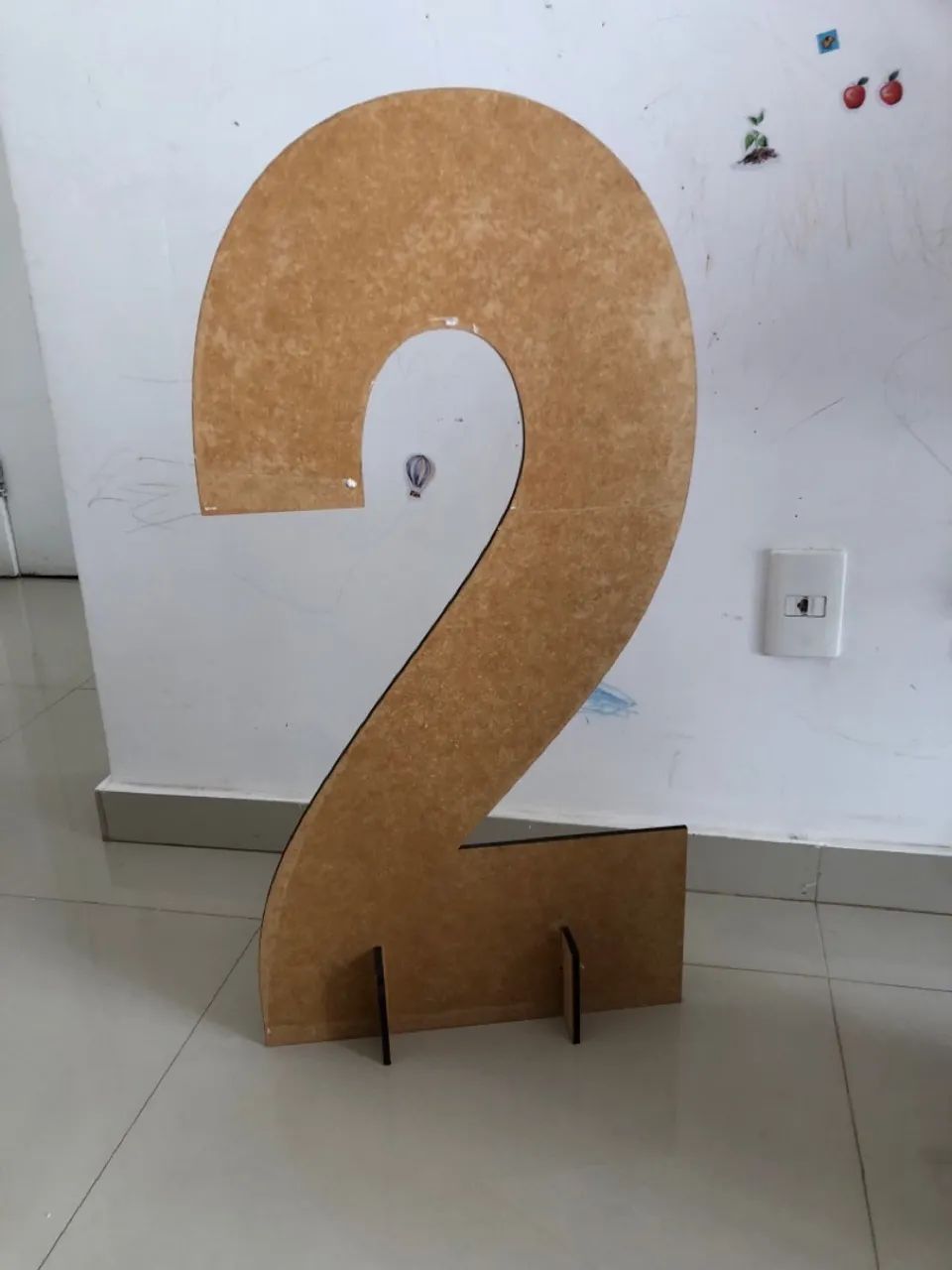 Numeral 2 em MDF - Foto 4