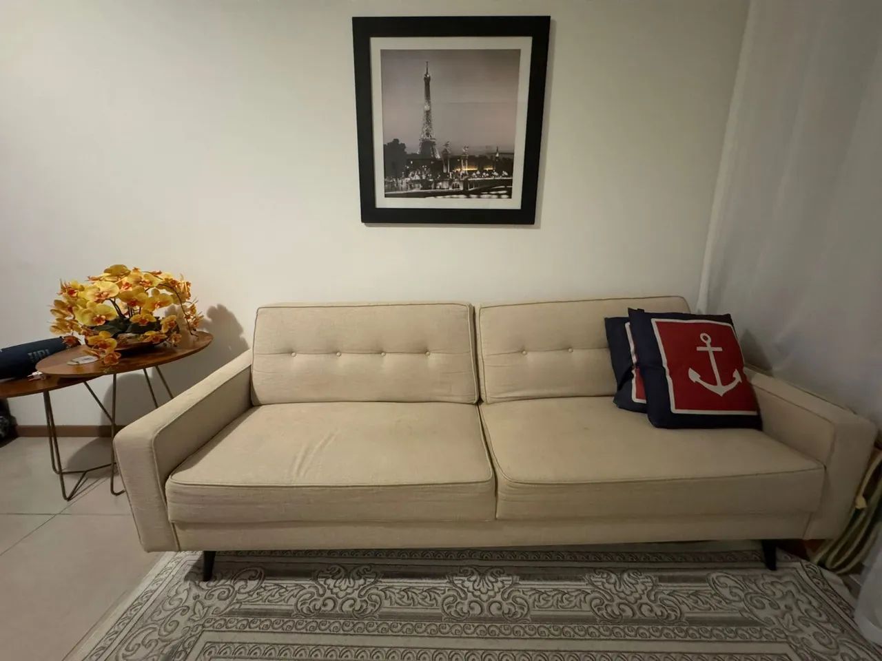 Sofá bege:  Linho - Foto 4