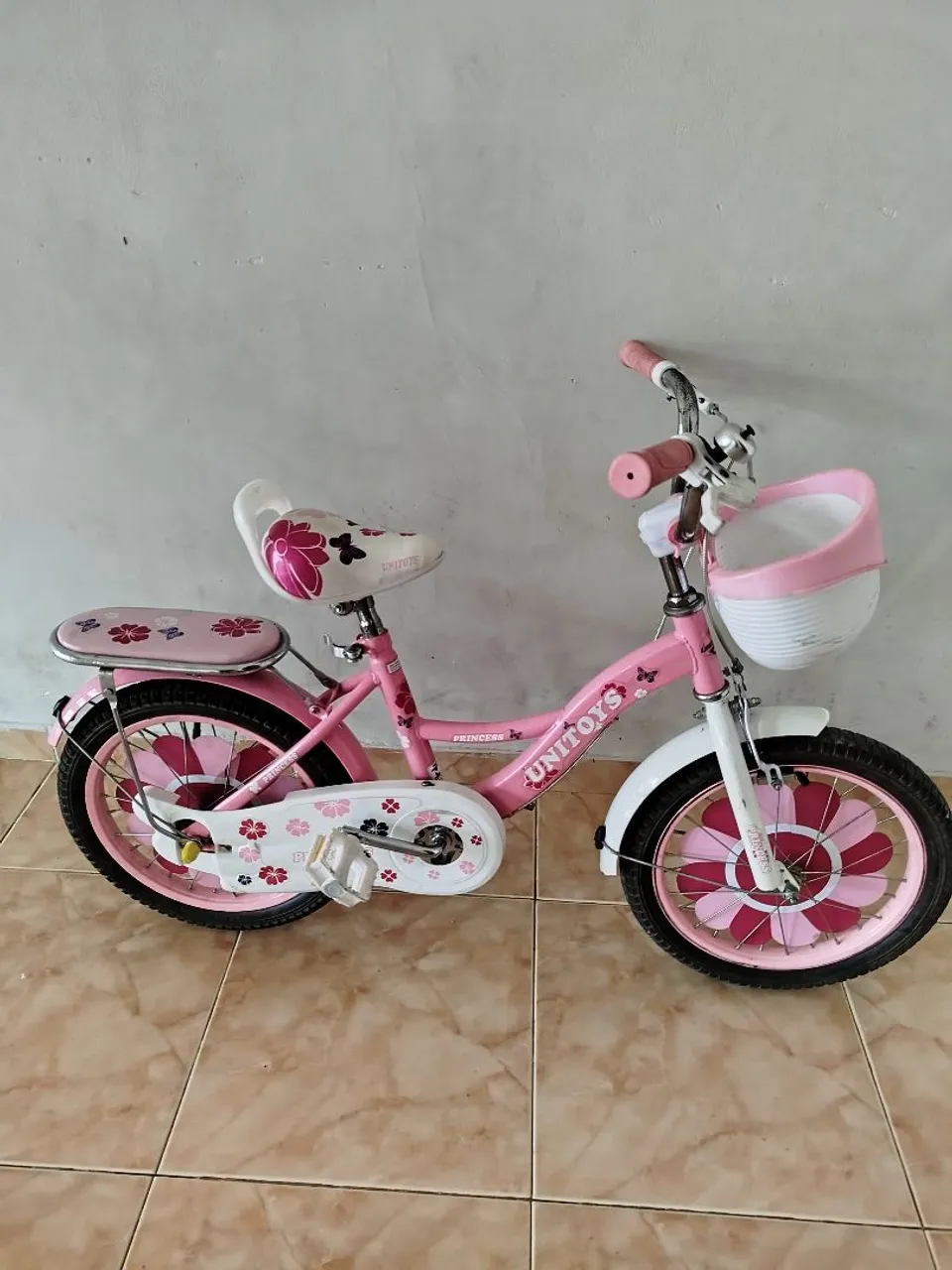 Bicicleta Infantil Rosa Princesa - Unitoy