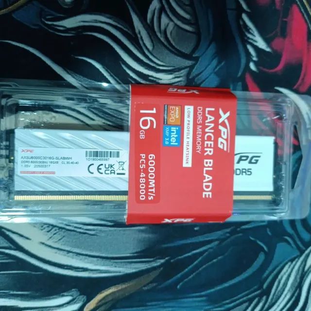 Memória XPG DDR5 Lancer BladeCl30 Branca 6000MT/s - AX5U6000C3016G-SLABWH