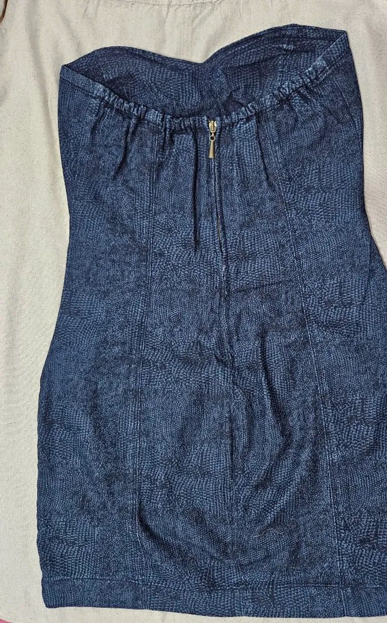 Vestido jeans acinturado  - Foto 2