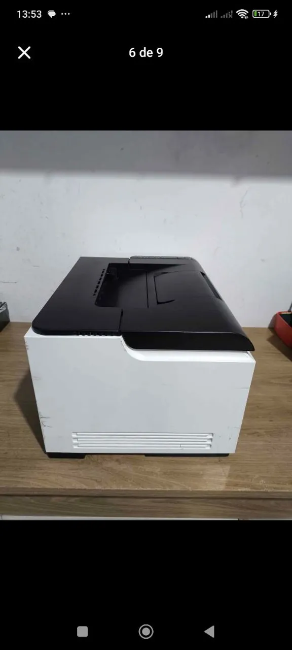 Impressora a laser hp colorida com cartuchos cheios