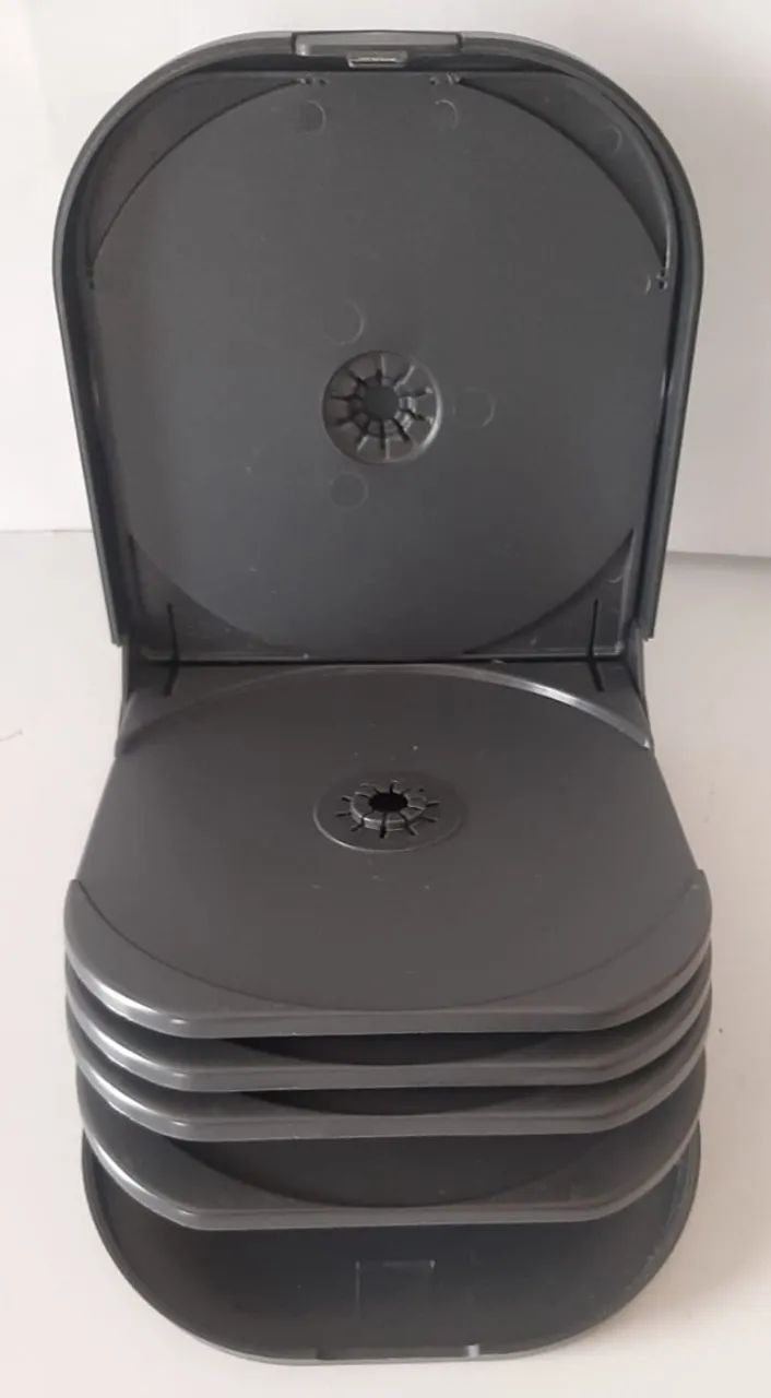 Porta Cd E Dvd Para 5 Mídias Preto (Usado) - Foto 3