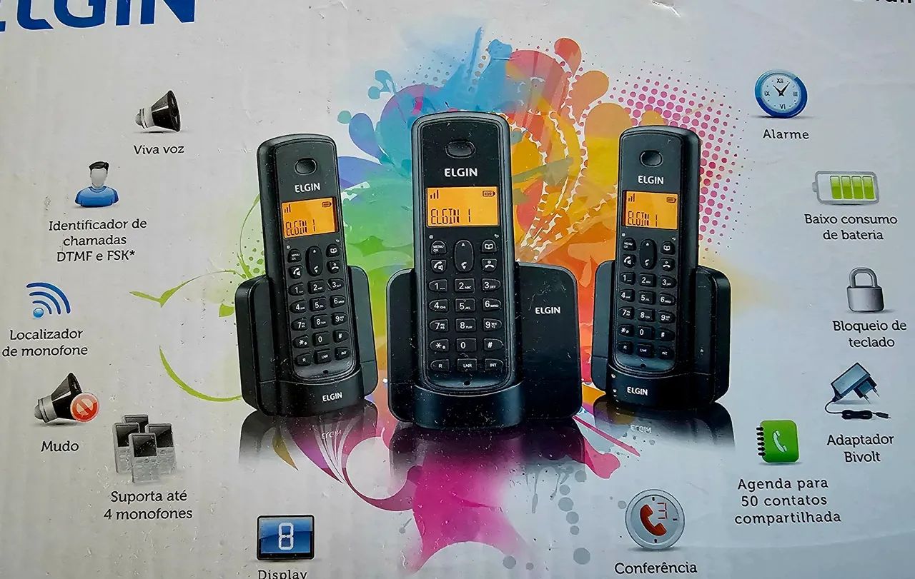 Telefone Sem fio Elgin 3 em 1 - Foto 4