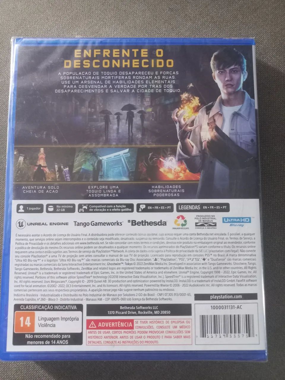 Ghostwire: Tokyo. Mídia física Ps5 novo e lacrado. - Foto 2