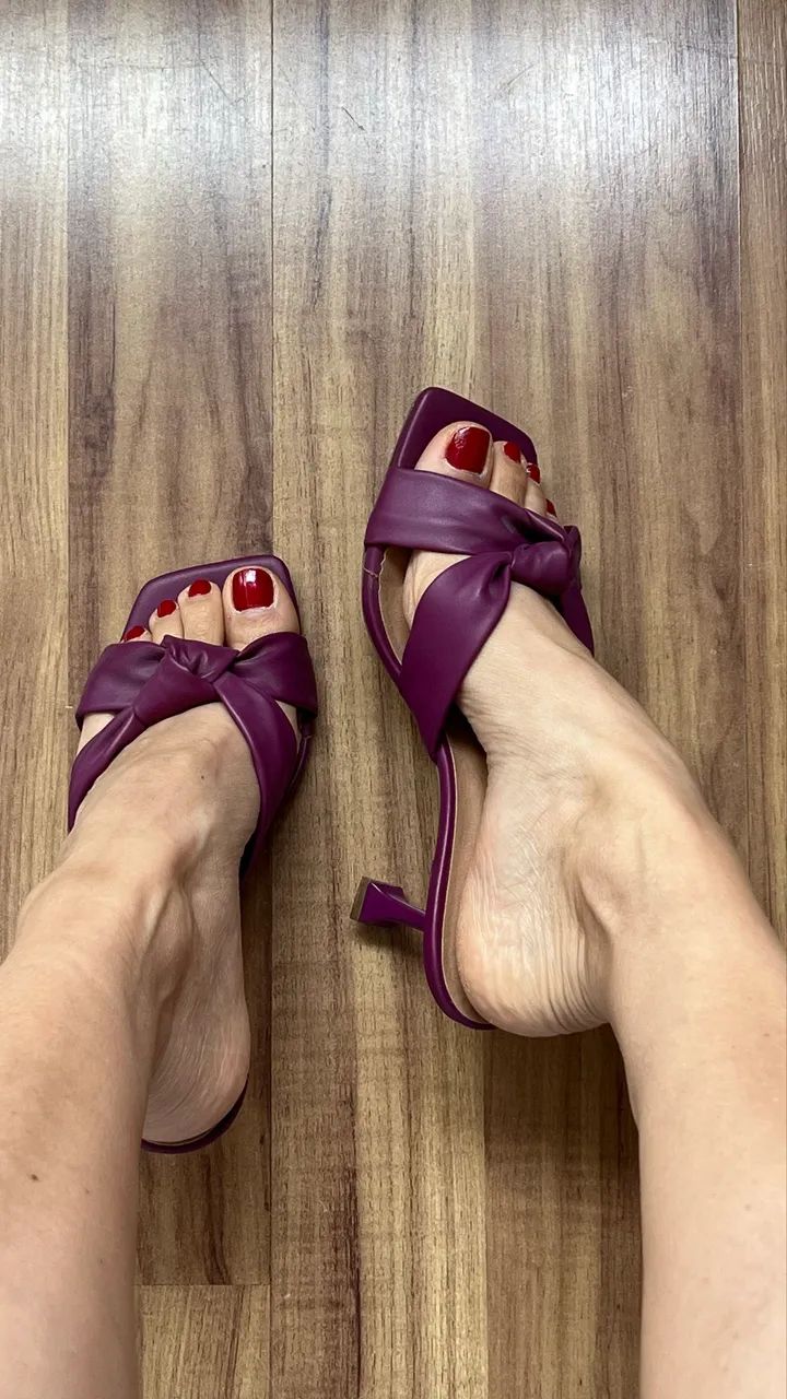 Tamanco roxo/ fucsia - Foto 5