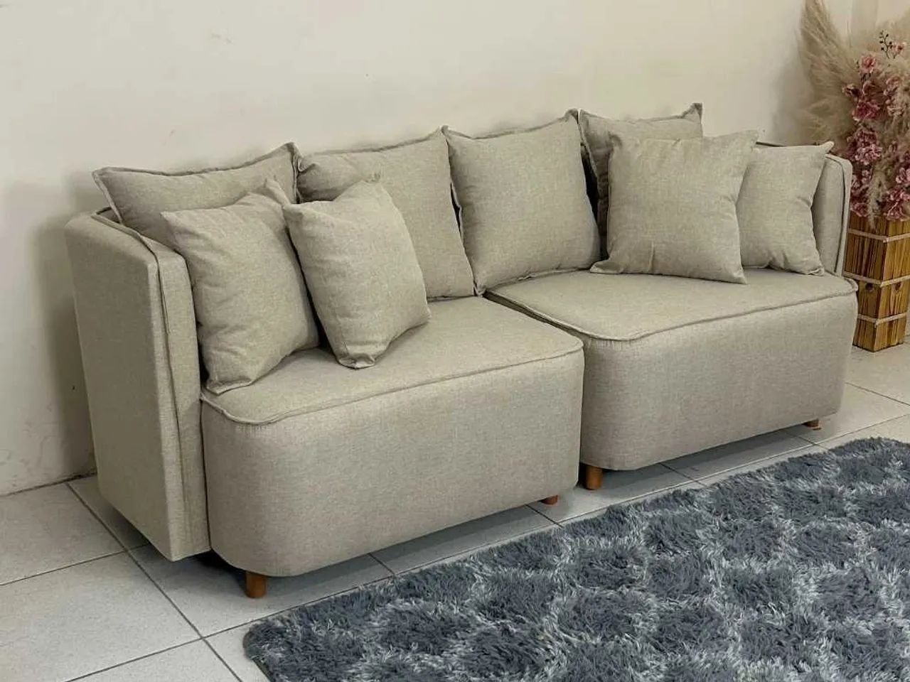 Sofá Orgânico Opel 2.00m - Linho l65
