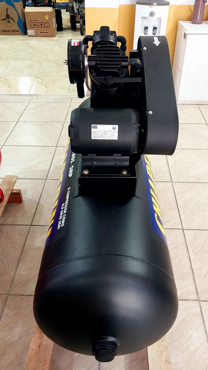 Compressor Chiaperini de 250L 20Pcm Trifásico 175Lbs 5cv (Novo) - Foto 3