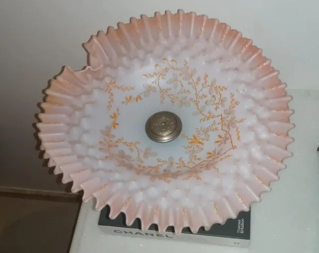 Antigo fruteira em opalina salmão  - Foto 3