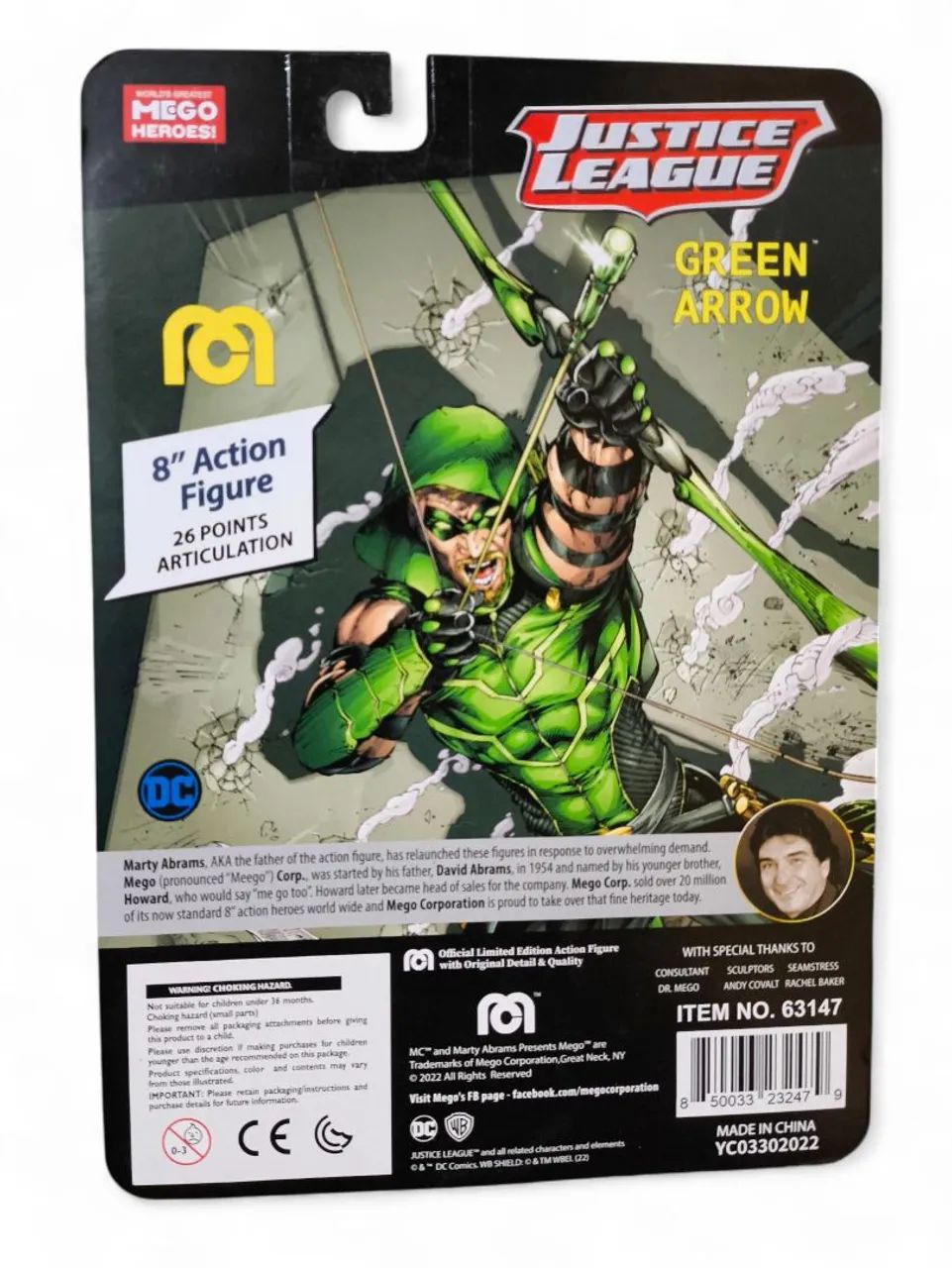 Arqueiro Verde Green Arrow DC Mego 8" - Foto 2