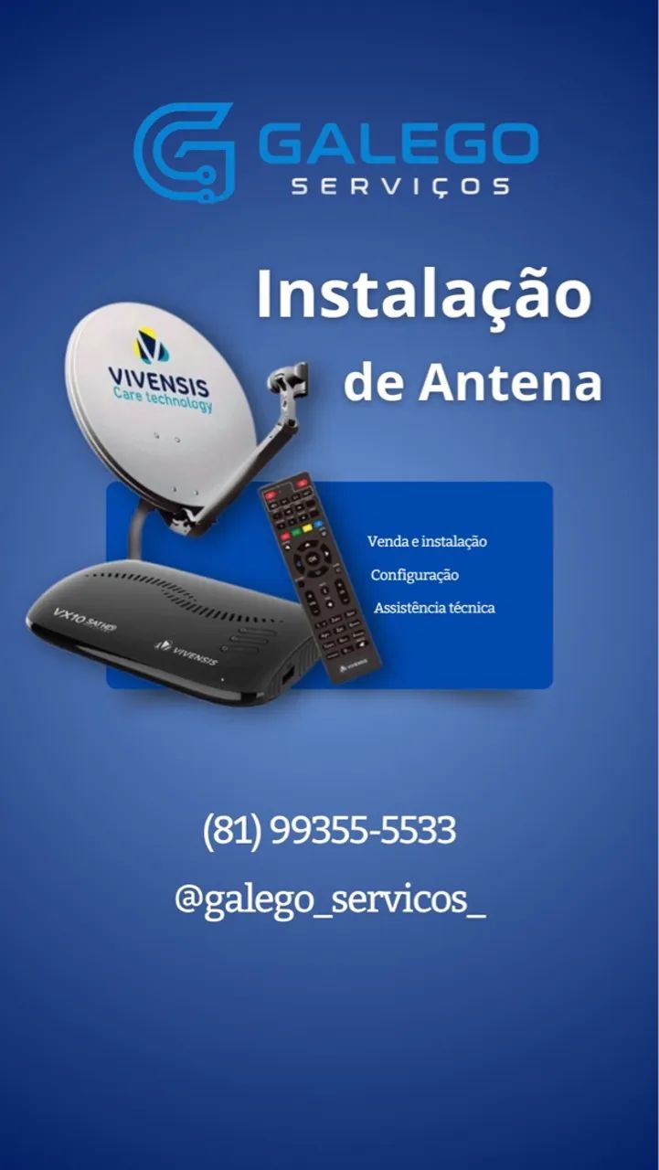 Instalação de antena digital Recife e Olinda