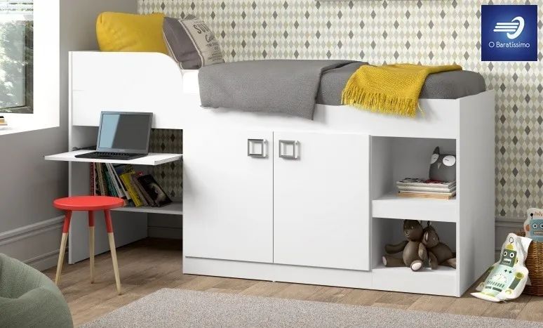 Oferta Cama Infantil com Escrivaninha - Foto 2